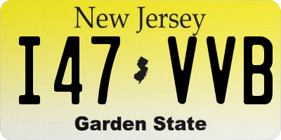 NJ license plate I47VVB