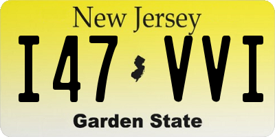 NJ license plate I47VVI
