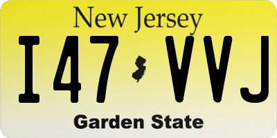NJ license plate I47VVJ