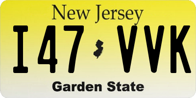 NJ license plate I47VVK