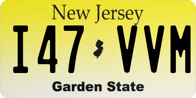 NJ license plate I47VVM