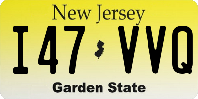 NJ license plate I47VVQ
