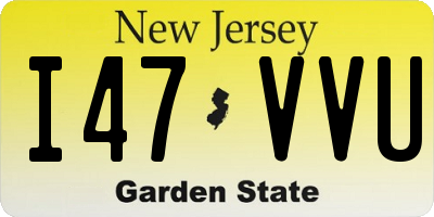 NJ license plate I47VVU