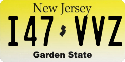 NJ license plate I47VVZ