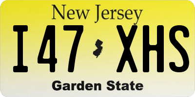 NJ license plate I47XHS