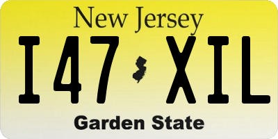 NJ license plate I47XIL