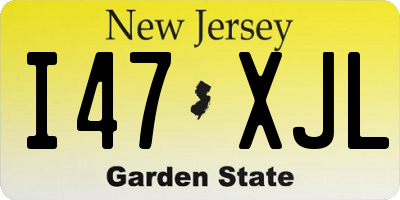 NJ license plate I47XJL