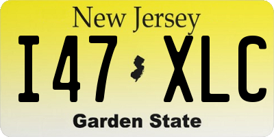 NJ license plate I47XLC