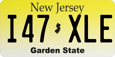 NJ license plate I47XLE