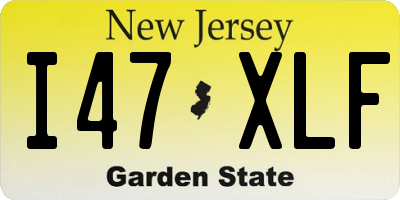 NJ license plate I47XLF