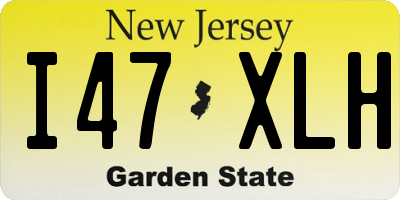 NJ license plate I47XLH