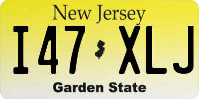 NJ license plate I47XLJ