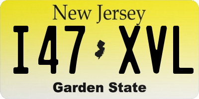 NJ license plate I47XVL