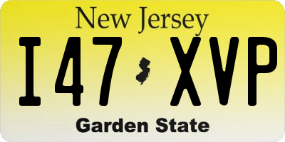 NJ license plate I47XVP