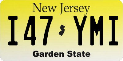 NJ license plate I47YMI
