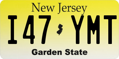 NJ license plate I47YMT