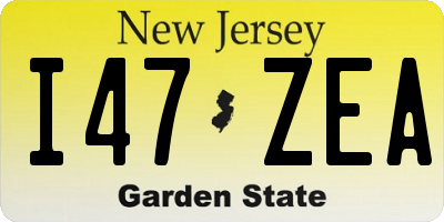 NJ license plate I47ZEA