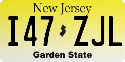 NJ license plate I47ZJL