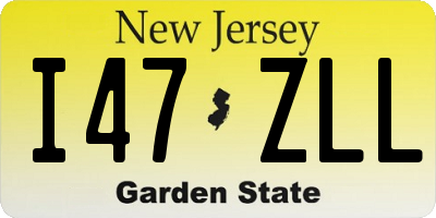 NJ license plate I47ZLL