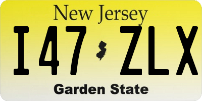 NJ license plate I47ZLX