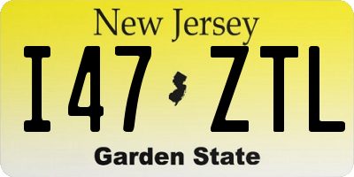 NJ license plate I47ZTL