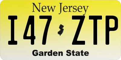 NJ license plate I47ZTP