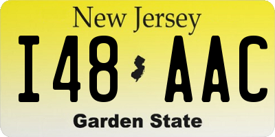NJ license plate I48AAC