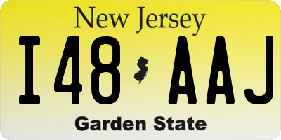 NJ license plate I48AAJ