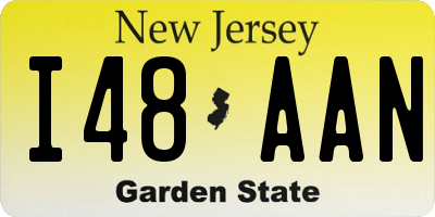 NJ license plate I48AAN