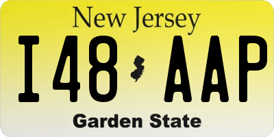 NJ license plate I48AAP