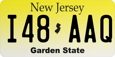 NJ license plate I48AAQ