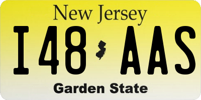 NJ license plate I48AAS
