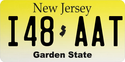 NJ license plate I48AAT