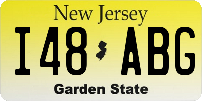 NJ license plate I48ABG