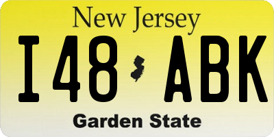 NJ license plate I48ABK