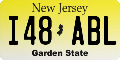 NJ license plate I48ABL