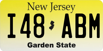 NJ license plate I48ABM