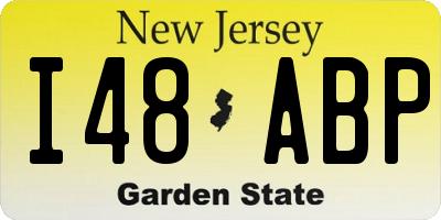 NJ license plate I48ABP