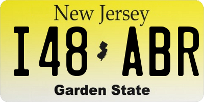 NJ license plate I48ABR