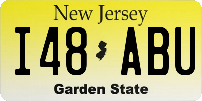 NJ license plate I48ABU