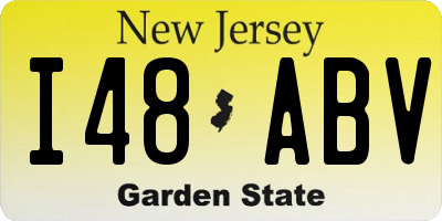NJ license plate I48ABV