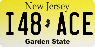 NJ license plate I48ACE