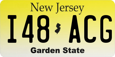 NJ license plate I48ACG