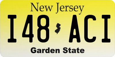 NJ license plate I48ACI