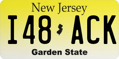 NJ license plate I48ACK