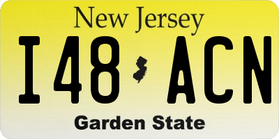 NJ license plate I48ACN