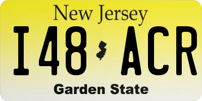 NJ license plate I48ACR