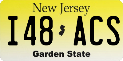 NJ license plate I48ACS