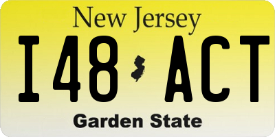 NJ license plate I48ACT