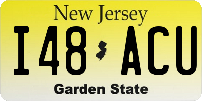 NJ license plate I48ACU